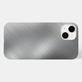 Modern Grey Texture Template Case-Mate iPhone Hülle (Rückseite (Horizontal))