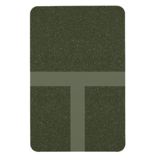 Modern Grid Moss Green Magnet - individuell anpass