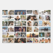 Modern Grid Photo Collage 'Create your Own' Geschenkpapier Set (Vorderseite 3)