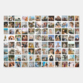 Modern Grid Photo Collage 'Create your Own' Geschenkpapier Set (Vorderseite 2)