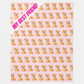 Modern Grooming Dog Personalized Collection Fleecedecke (Vorderseite)