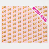 Modern Grooming Dog Personalized Collection Fleecedecke (Vorderseite (Horizontal))