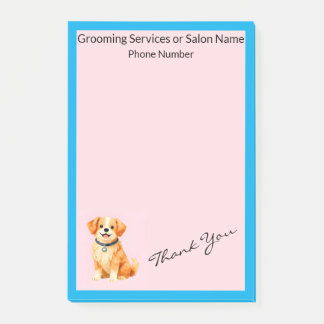 Modern Grooming Dog Personalized Collection Post-it Klebezettel