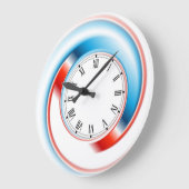 Modern Große Wanduhr (Winkel)