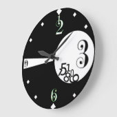 Modern Große Wanduhr (Winkel)