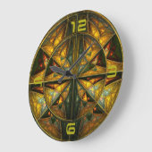 Modern Große Wanduhr (Winkel)