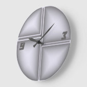Modern Große Wanduhr (Winkel)