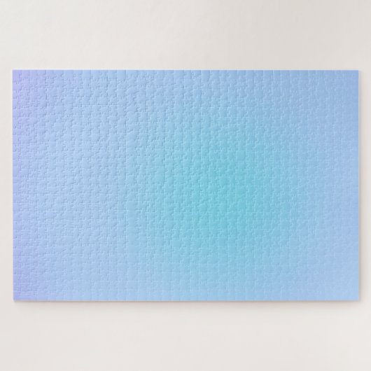 Modern grün blauer Farbverlauf Wasserfarbe Regenbo Puzzle (Horizontal)