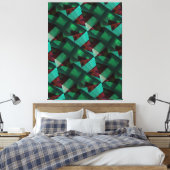 Modern-grün-braun-sehr schön leinwanddruck (Insitu (Schlafzimmer))