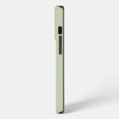 Modern Grün | Persönliche Initiale  iPhone Hülle (Linke Seite)