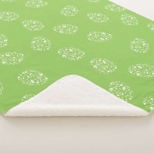 Modern grüne Eier Sherpadecke (3/4)