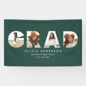 Modern grüner, einfacher Multi-Foto-Abschluss Banner (Horizontal)