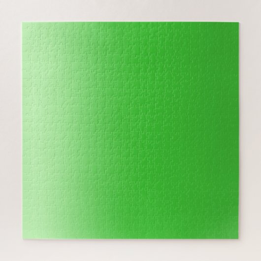 Modern grüner Gefälle Wasserfarbenbogen Puzzle (Vertikal)