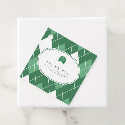 Modern grüner Golffavorit Geschenkanhänger (Beispiel)