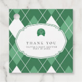 Modern grüner Golffavorit Geschenkanhänger (Vorderseite)