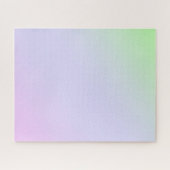 Modern grüner lila Farbverlauf Watercolor Regenbog Puzzle (Horizontal)