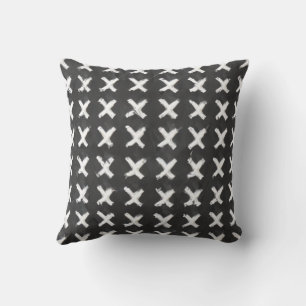 Modern grunge Chalkboard-Schnittmuster Kissen