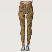 Modern Grunge Leaf Pattern - Leggings (Vorderseite)