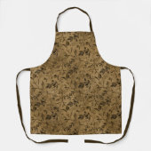Modern Grunge Leaf Pattern - Schürze (Vorderseite)