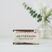 Modern Grunge Style Company Visitenkarte (Stehend Vorderseite)