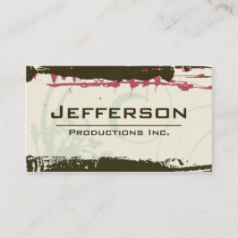 Modern Grunge Style Company Visitenkarte