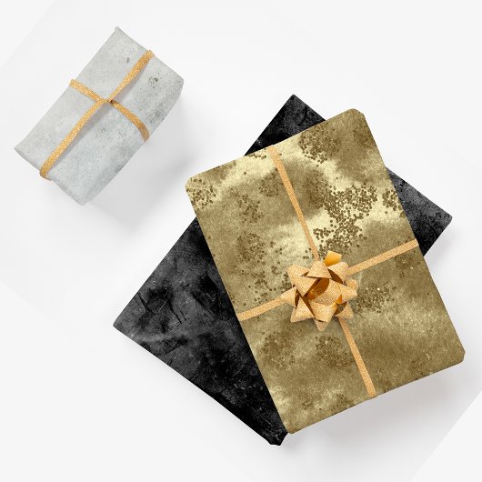 Modern Grunge Trio Geschenkpapier Set