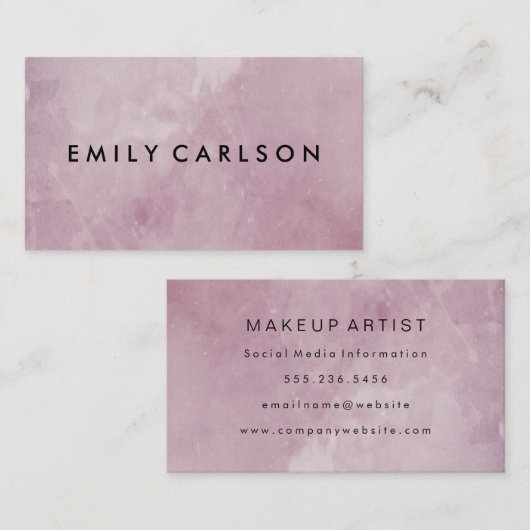 Modern Grunge Visitenkarte (Vorne/Hinten)