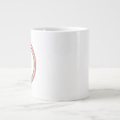 Modern H Letter Logo  Jumbo-Tasse (Vorderseite)