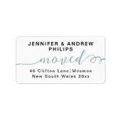 Modern haben wir die neue Adresse für stilvolle Ka Adressaufkleber (Vorne)