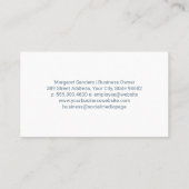 Modern Hair Salon Illustration Visitenkarte (Rückseite)