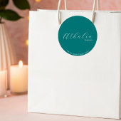 Modern Hair Stylist Neutral Aesthetic Marketing  Runder Aufkleber