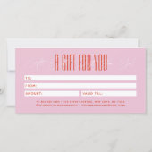 Modern hair stylist script typography gift card (Rückseite)