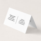 Modern Hairdressers Loyalty Visitenkarten (Rückseite)