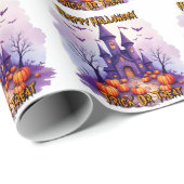 Modern Halloween Spooky Cute Collection Geschenkpapier (Rolleneckpunkt)