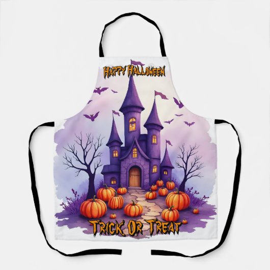 Modern Halloween Spooky Cute Collection Schürze (Vorderseite)