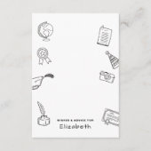  Modern Hand Drawn Chic Graduate Enclosure Card Begleitkarte (Vorderseite)