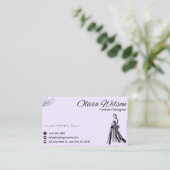 Modern Hand-Drawn Icon Business Card Visitenkarte (Stehend Vorderseite)