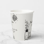 Modern Hand Drawn New Year's Eve Party Pappbecher (Links)