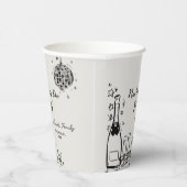 Modern Hand Drawn New Year's Eve Party Pappbecher (Rechts)