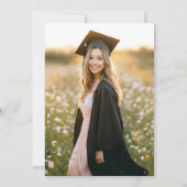 Modern Hand Drawn She did it Pink Graduation Party Einladung (Rückseite)