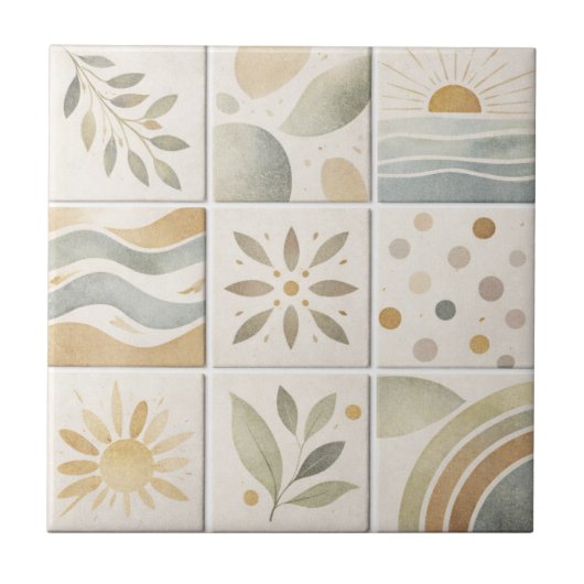 Modern Handcrafted Ceramic Tile – Artisanat Modern Fliese (Vorderseite)