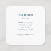 Modern, Hände mit Zauberstab und Sternen, Quadratische Visitenkarte (Rückseite)