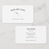 Modern, Hände mit Zauberstab und Sternen, Visitenkarte (Vorne/Hinten)