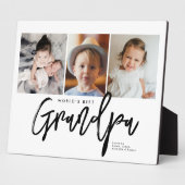 Modern Handlettering World's Best Grandpa Photos Fotoplatte (Seite)