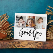 Modern Handlettering World's Best Grandpa Photos Fotoplatte (Seite)