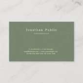 Modern Handwriting Name Template Premium Dick Visitenkarte (Rückseite)
