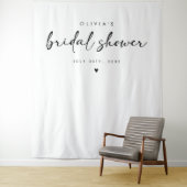 Modern Handwriting Script Bridal Shower Backdrop Wandteppich (Beispiel)