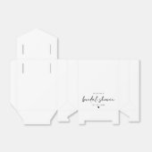 Modern Handwriting Script Bridal Shower Geschenkschachtel (Ungefaltet)