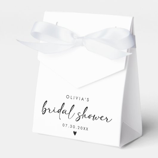 Modern Handwriting Script Bridal Shower Geschenkschachtel (Vorderseite)