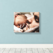 Modern handwritten script Believe Canvas Print Leinwanddruck (Insitu (Holzboden))